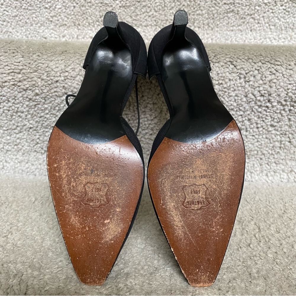 Stuart Weitzman Canvas Crystal Embellishments D'o… - image 6